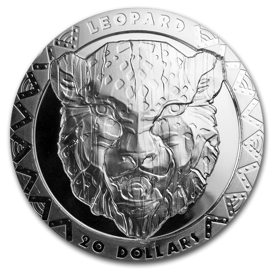 2019 Sierra Leone 2 oz Silver £20 High Relief Big Five: Leopard 2019 Sierra Leone 2 oz Silver £20 High Relief Big Five: Leopard